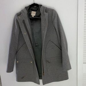 JCREW GREY PARKA JACKET SIZE 2